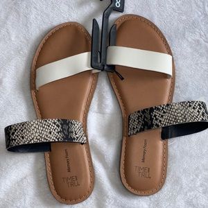 Time and Tru sandals